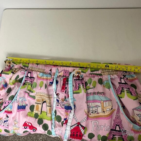Peter Alexander Pink Paris Cotton Pajama Pants Size Medium - Picture 7 of 8